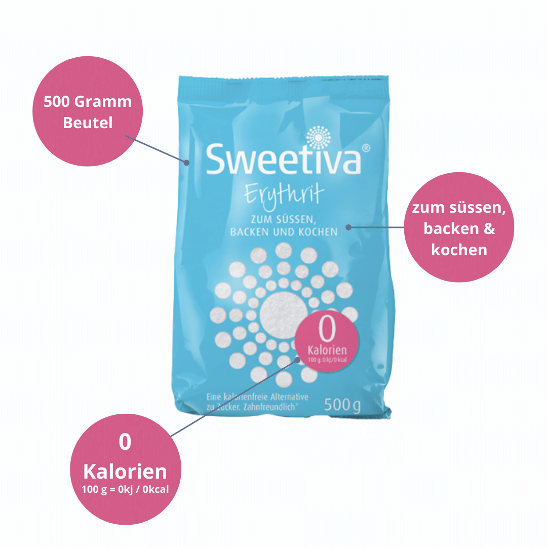 Sweetiva Erythrit 500g - zum Süßen, Backen und Kochen