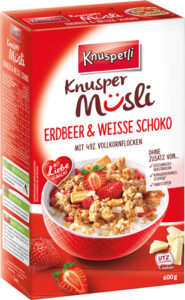 Knusperli Knusper Müsli Erdbeer & Weisse Schoko, 600 Gramm Packung