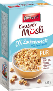 Knusperli Knusper Müsli PUR, 0 % Zuckerzusatz, 525 Gramm Packung
