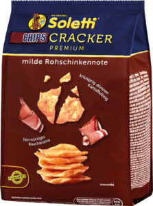 Soletti Cracker CHIPS Premium, mit milder Rohschinken-Note, 100 Gramm