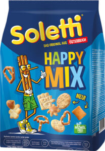 Soletti Happy Mix, Salzgebaeck-Mischung, 180 Gramm