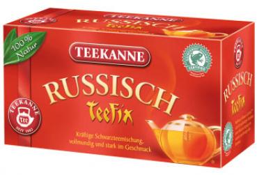 Teekanne Teefix Russisch, Schwarzteemischung, Teebeutel im Kuvert