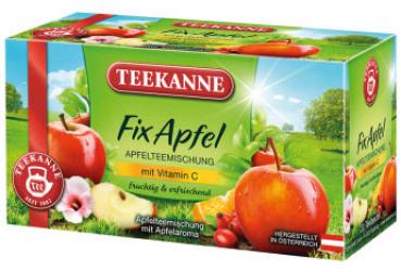 Teekanne FixApfel, Apfelteemischung mit Vitamin C, Teebeutel im Kuvert