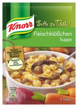 Knorr Bitte zu Tisch! Fleischklößchensuppe, 4 Teller