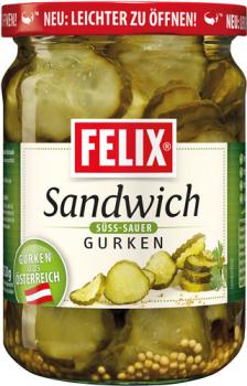 Felix Sandwichgurken, süß-sauer