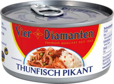 Vier Diamanten Thunfisch Pikant