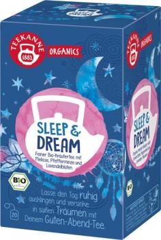Teekanne Organics Tee Sleep & Dream Bio-Kräutertee, 20 Teebeutel im Kuvert