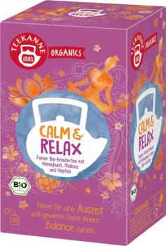 Teekanne Organics Calm & Relax Bio-Kräutertee, Teebeutel im Kuvert