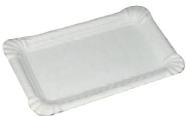 Pappteller/Würsteltasse klein, 10 x 16 cm, weiß