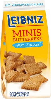 Leibniz Bahlsen Minis Butterkeks mit 30 % weniger Zucker, 125g