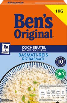 Ben's Original Basmati-Reis 10 Minuten, 8 Kochbeutel