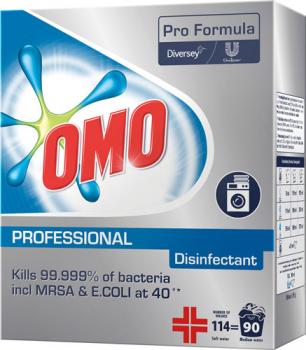Omo Professional Disinfectant, Waschmittal-Pulver desinfizierend (Pro Formula) 90 WG
