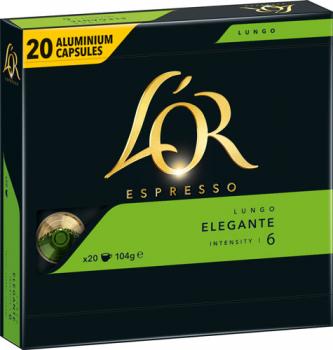L'OR Espresso Lungo Elegante 6 XL, Nespresso-kompatibel, 20 Kaffeekapseln