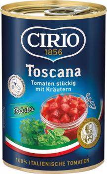 Cirio Toscana Tomaten stückig mit Kräutern, 400g