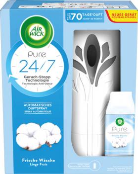 Air Wick Freshmatic Max Pure Frische Wäsche, Autom. Duftspray,   ORIGINAL (Gerät inkl. Dose 250 ml & 2x AA Batterien)