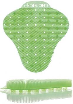 Ekcos Screen Green Apple 60 Tage, L 200 x B 190 mm, Urinalmatte für Pissoirs mit dem Duft nach würzigen Äpfeln, 2 Stück Packung
