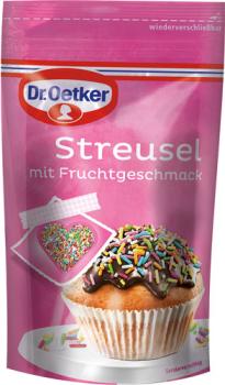 Dr. Oetker Streusel bunt, mit Fruchtgeschmack, 100 Gramm