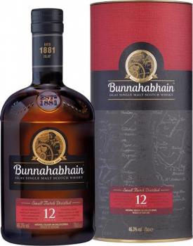 Bunnahabhain Islay Single Malt Scotch Whisky 12 Years, 46,3 % Vol.Alk., Schottland, in Geschenkdose, 700ml