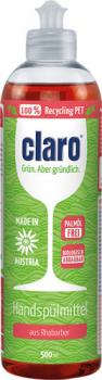 Claro ÖKO Handspülmittel aus Rhabarber, 500ml