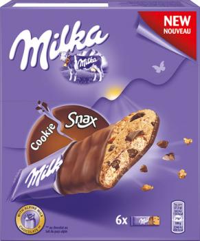 Milka Cookie Snax, 6 Stück, 165g