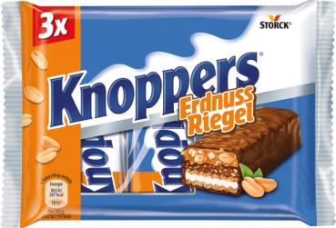 Knoppers ErdnussRiegel, 3er Packung