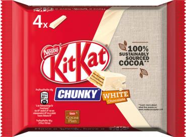 KitKat Chunky White Chocolate, 4er Packung