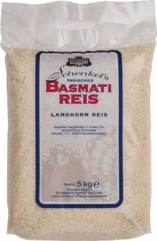 Schenkel Basmati-Reis aus Indien, Langkornreis, GROSSPACKUNG