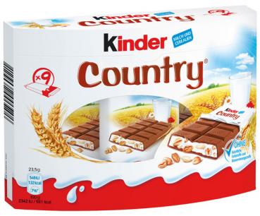 Ferrero Kinder Country, 9 Stück, 211,5g