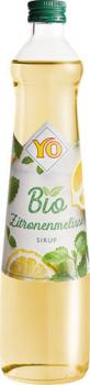 YO Bio Zitronenmelisse Kräutersirup, EINWEG Glasflasche