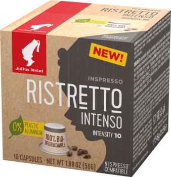 Julius Meinl Inspresso Ristretto Intenso 10, Nespresso-kompatibel, kompostierbar, 10 Kaffeekapseln