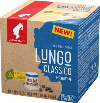 Julius Meinl Inspresso Lungo Classico 4, Nespresso-kompatibel, kompostierbar, 10 Kaffeekapseln