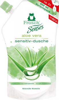 Frosch Senses Aloe Vera Sensitiv-Dusche, pH-hautneutral, Nachfüllbeutel, 500 ml