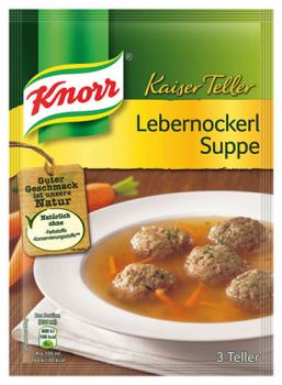 Knorr Kaiser Teller Lebernockerl-Suppe, 3 Teller