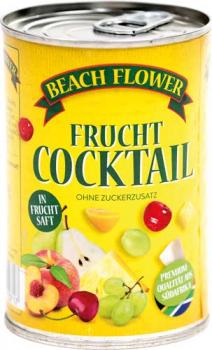 Beach Flower Frucht-Cocktail in Fruchtsaft, ohne Zuckerzusatz