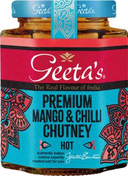 Geeta's Premium Mango & Chilli Chutney Hot, 320g