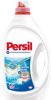 Persil Gel + Hygienische Reinheit Tiefenrein, gegen schlechte Gerüche, flüssig 40 WG