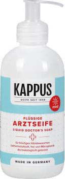 Kappus Arztseife für häufiges Händewaschen, bakteriostatisch, Pumpe, 300ml