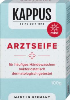 Kappus Arztseife für häufiges Händewaschen, bakteriostatisch, 100g