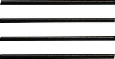 Papier-Trinkhalme schwarz, 200 x 6 mm, 250 Stück Packung