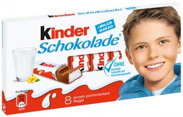 Ferrero Kinder Schokolade, 8 Riegel