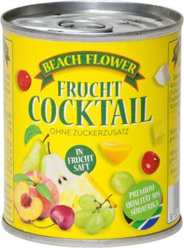 Beach Flower Frucht-Cocktail in Fruchtsaft, ohne Zuckerzusatz
