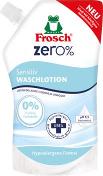 Frosch Waschlotion Sensitiv Zero%, hypoallergen, pH-hautneutral, Flüssigseife, Nachfüllbeutel (ohne Pumpe), 500ml