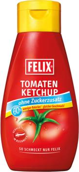 Felix Tomatenketchup Mild ohne Zuckerzusatz, 435g