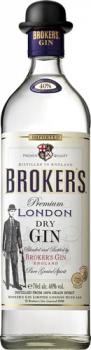 Broker's Premium London Dry Gin, 10 Botanicals, 40 % Vol.Alk.