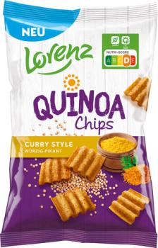 Lorenz Quinoa Chips Curry Style, würzig-pikant, 80g