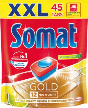 Somat 12 Gold Zitrone & Limette XXL Tabs Multi-Aktiv, 45 Stück