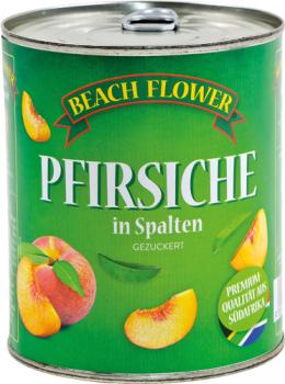 Beach Flower Pfirsich-Spalten, gezuckert