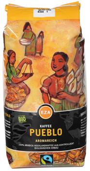 EZA Fairtrade Pueblo Aromareich, Bio-Kaffee, Ganze Bohne, 1kg
