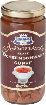 Schenkel Ochsenschwanz-Suppe, klar