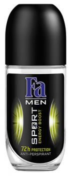 Fa MEN Sport Energy Boost, 72h Deo Roll-on, Anti-Transpirant/Anti-Perspirant